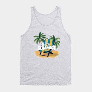 Summer hello summer Tank Top